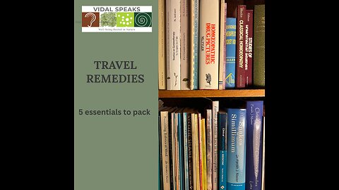 Five Homeopathic Remedies to Take While Traveling