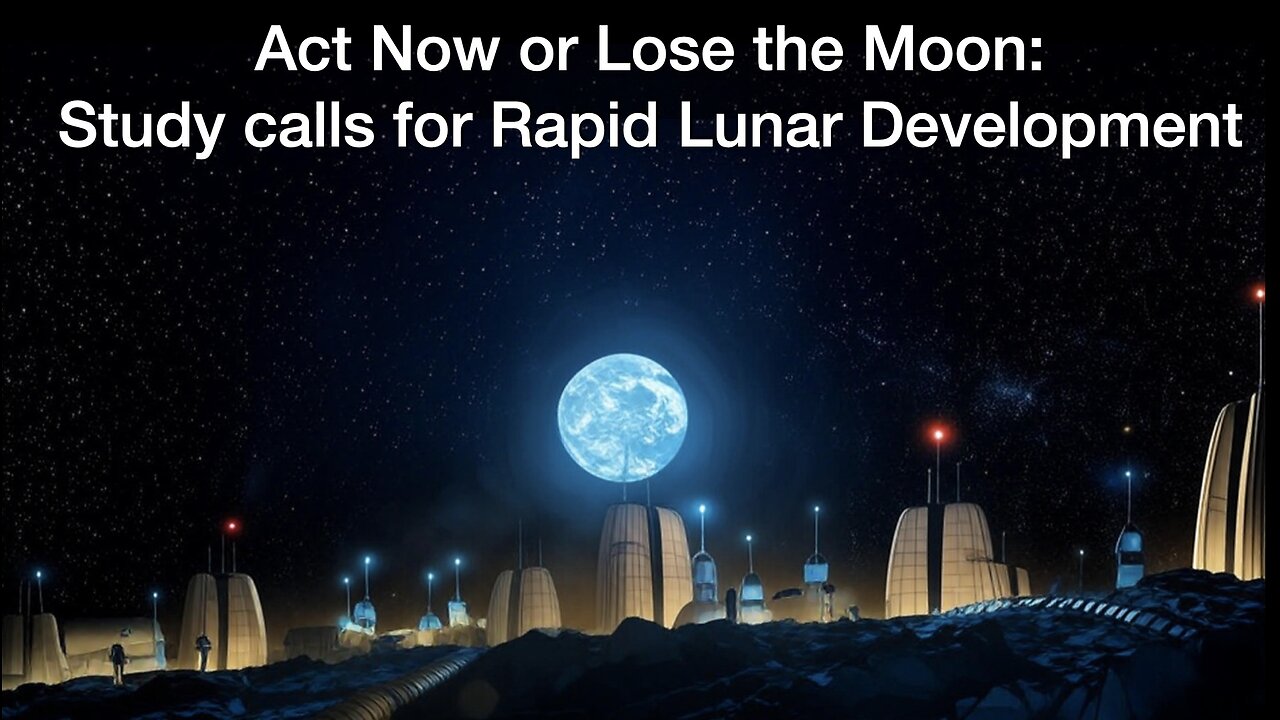 Act Now or Lose the Moon: Study calls for Rapid Lunar Development