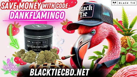 Tasting Some Strawberry Strudel from Black Tie CBD! Mrs Dank Flamingo Review!!