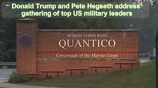 Donald Trump and Pete Hegseth address gathering of top US military leaders - September 30, 2025