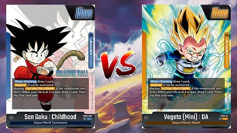 Dragonball Fusion World Online Son Goku Childhood VS Vegeta Mini DA!!