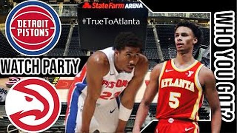 Detroit Pistons vs Atlanta Hawks | Live Play by Play | Reaction Watch Party | NBA 2024 Game 🏀🔥