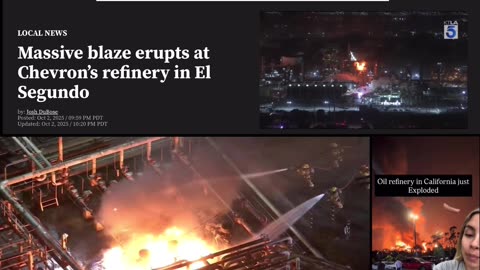 Massive blaze erupts at Chevron's refinery in El Segundo Posted: Oct 2, 2025/09:59 PM PDT