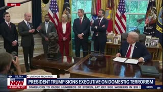 Trump signs Presidential Memorandum to DISMANTLE Left-Wing Organizations like BLM and ANTIFA.