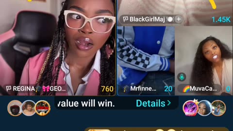 CHARLI SOLO LIVE & TEAM PK WITH LIYAH, MUVA CANDI, & 21BADBITCH B4 PINK TABLE TALK