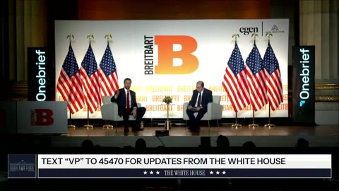 🚨Breaking News 🚨 Vice President JD Vance Joins Breitbart’s Matthew Boyle for a Fireside Chat