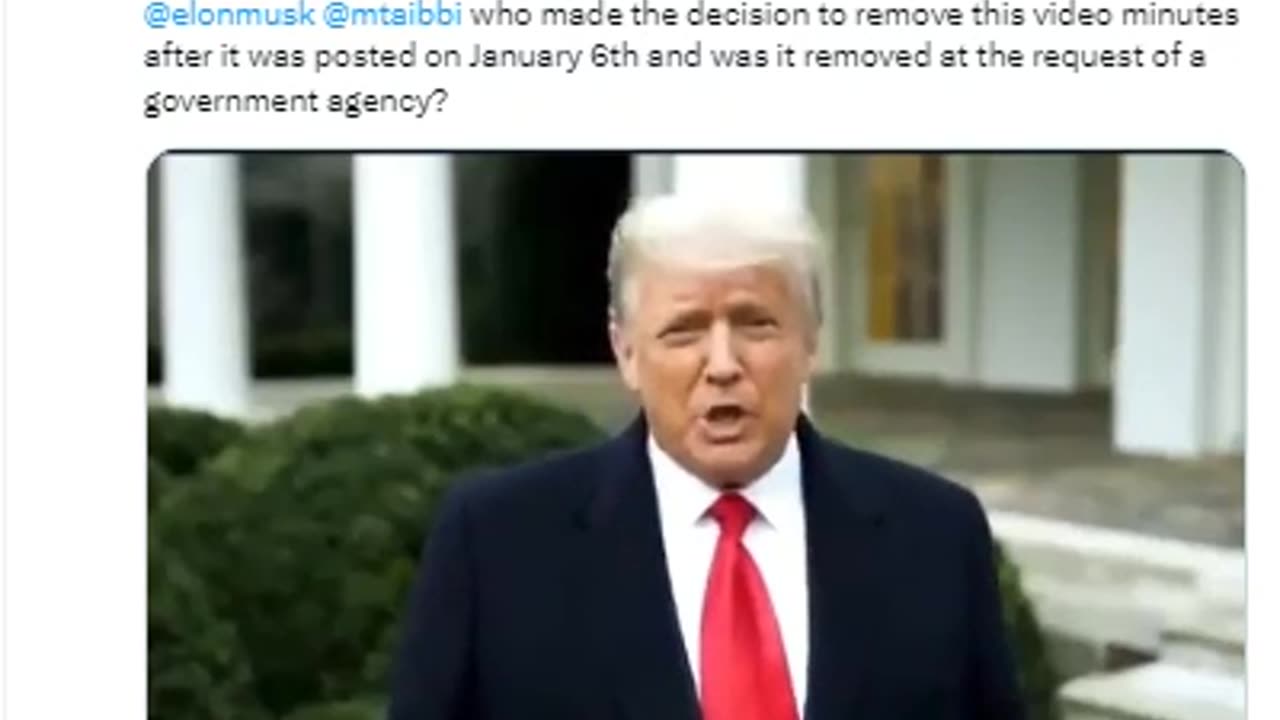 2021.01.06 - Donald Trump video asking protestors to go home