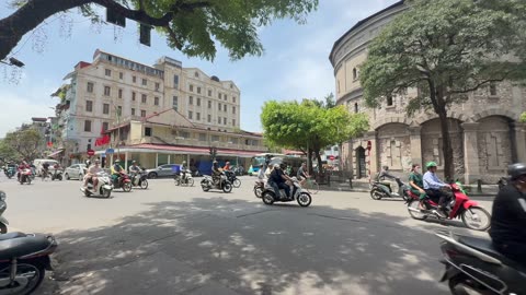 Walking around the Old Quarter of Hanoi, Vietnam