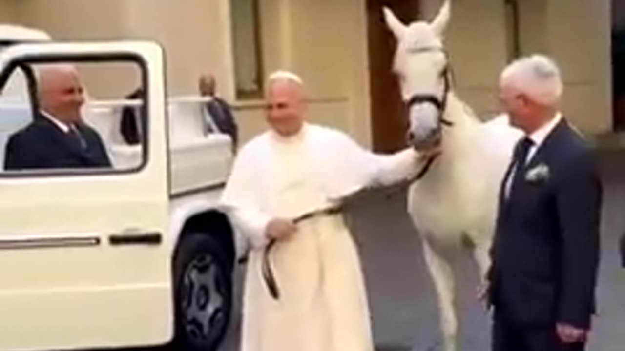 Revelation 6:2 Pope Leo XIV was gifted a white horse named Proton