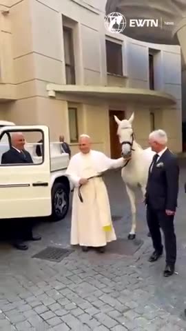 Revelation 6:2 Pope Leo XIV was gifted a white horse named Proton