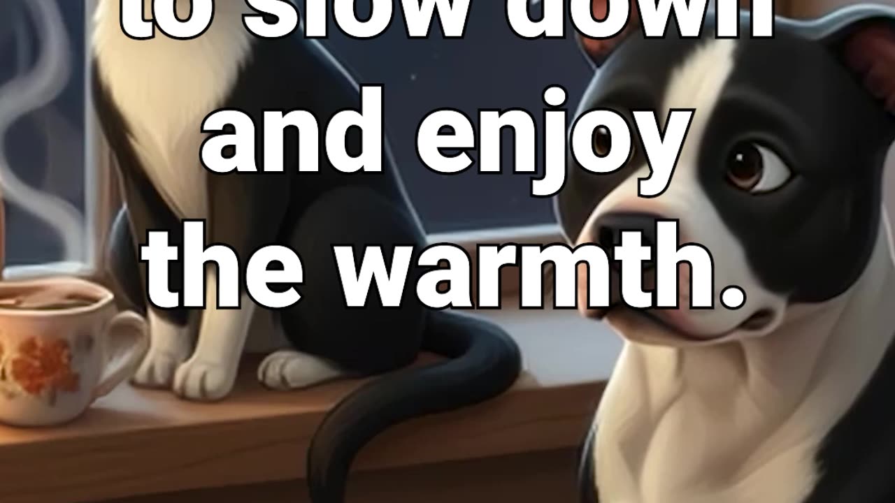 Autumn teaches us to slow down and enjoy the warmth #anxietyrelief #cat #lofihiphop #calmingmusic