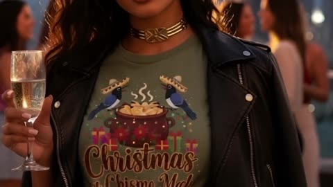 Is it even Christmas without chisme and wine? This tee just gets me! #holidayvibes #chismetime