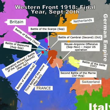 HU WWI – German Empire vs Allies (France, British Empire, America) — Western Front 1917 vs 1918-1