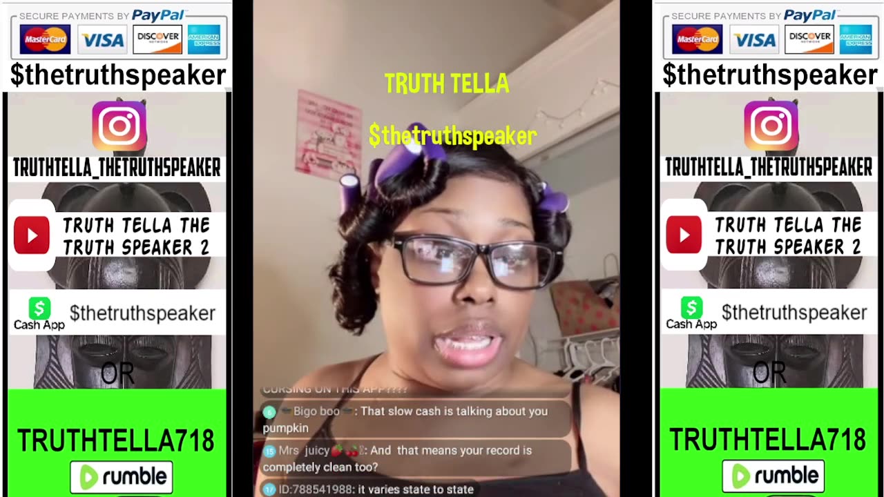 PUMKEN INTRODUCES HER 13YR OLD FOSTER DAUGHTER TO THE LIVE & ASKS HER A FEW QUESTIONS