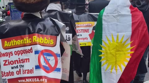 Before the New Year, people in NYC demand “ARMS EMBARGO NOW!”