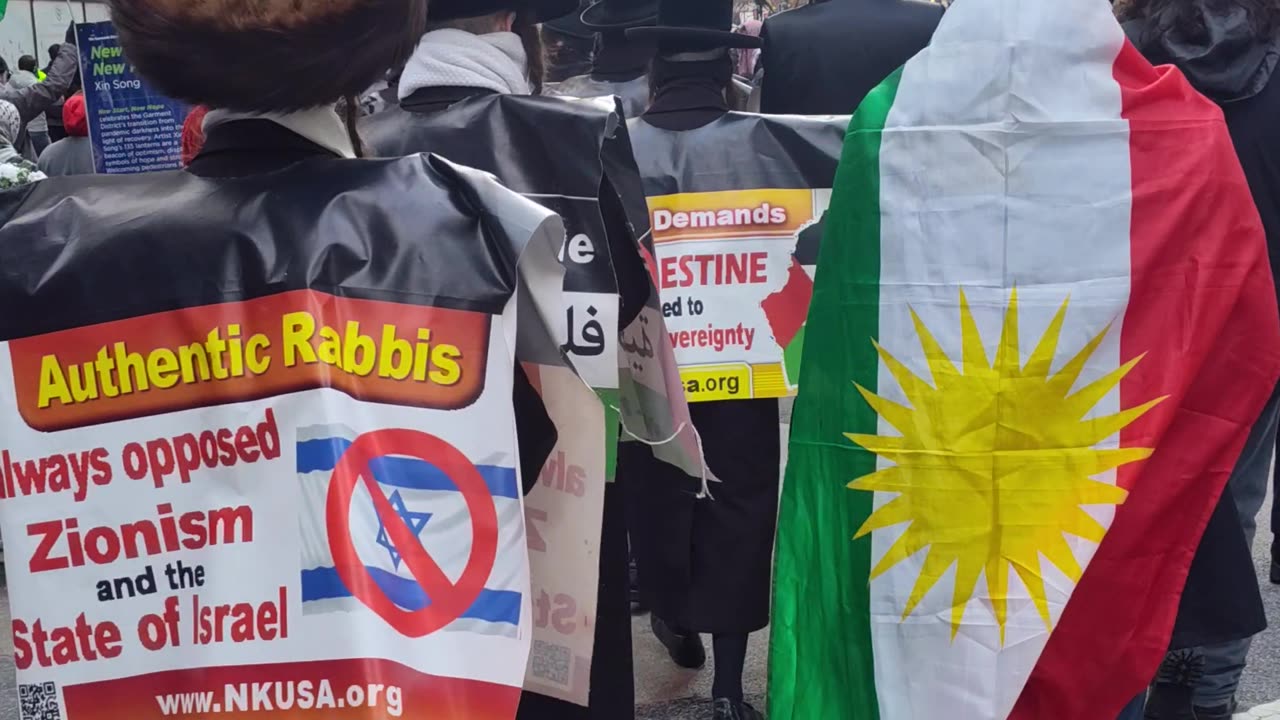 Before the New Year, people in NYC demand “ARMS EMBARGO NOW!”
