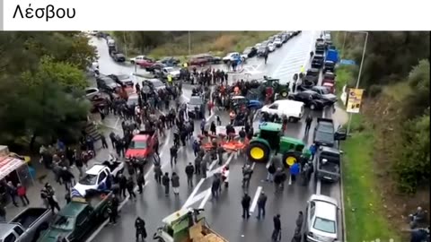 ΞΕΧΕΙΛΙΖΕΙ Η ΟΡΓΗ ΣΤΟ ΜΠΛΟΚΟ ΤΩΝ ΑΓΡΟΤΩΝ ΣΤΗ ΛΕΣΒΟ