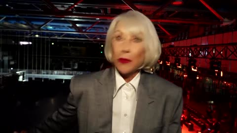 Helen Mirren reads Beatles lines at Stella McCartney show 
