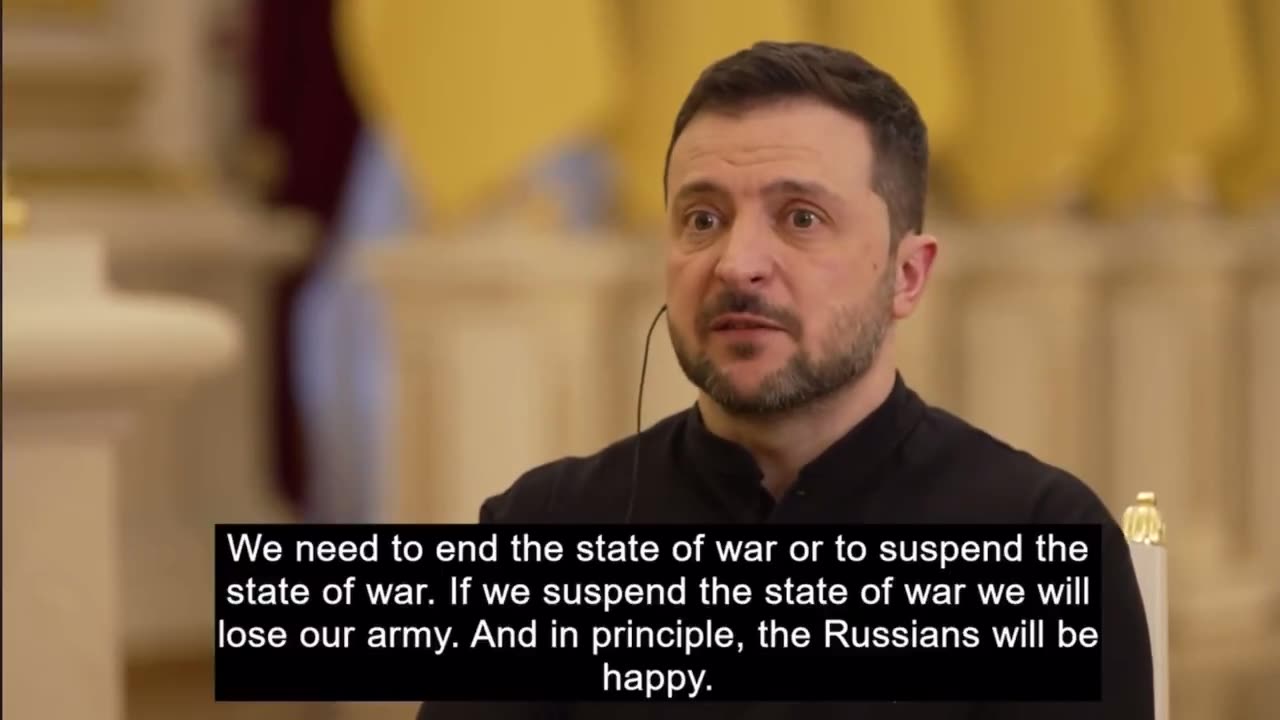 Ukrainian Dictator Zelensky now telling us the Ukrainian people DON'T want ELECTIONS because "it could make the Russians happy"