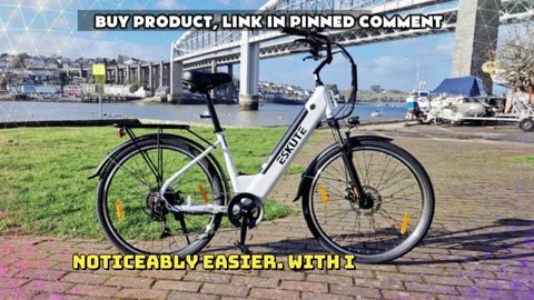 ESKUTE C100 Plus Electric Bike 250W Motor SHIMANO 7-speed Electric Bicycle IP65 Waterproof