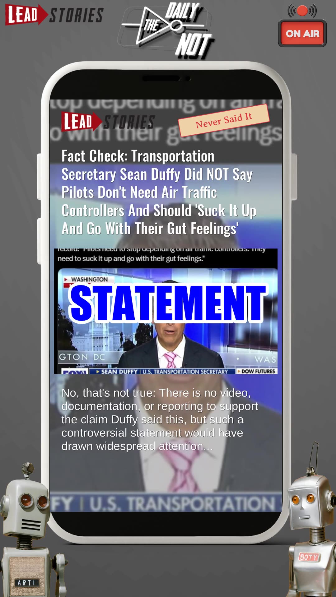 The Daily NOT - A show about what didnt happen today. Episode 577.