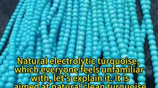 2025-0117-03 Natural electrolytic turquoise, which everyone feels unfamiliar with, let's explain it.