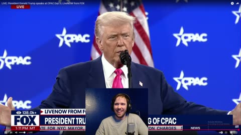 Watching Trump CPAC Speech and commenting