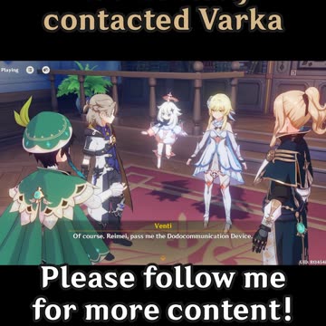 Accidentally contacted Varka