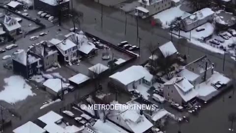Southwest Detroit Neighborhood Flooded Residents stuck in their homes.