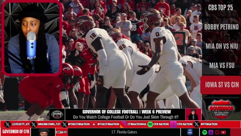 Week 6 Previews: Miami–FSU, Cincy–Iowa St, Arkansas Chaos | Governor of CFB EP 94