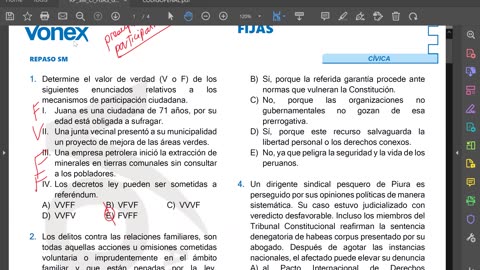 VONEX REPASO 2025 - 1 | Semana 09 | Cívica