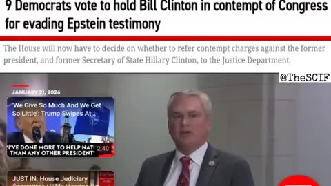 Clintons in contempt in the Jeffery Epstein probe