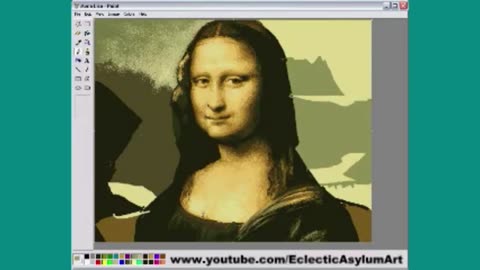 How to draw the Mona Lisa in Microsoft Paint REMIX