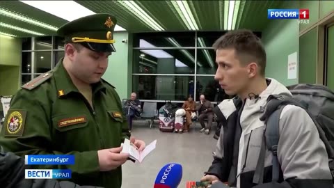 Russian Men Being Conscripted at Airports and Train Stations