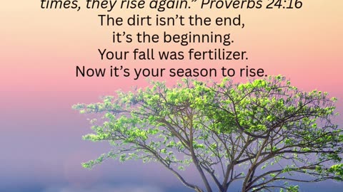 Your Fall Was Fertilizer