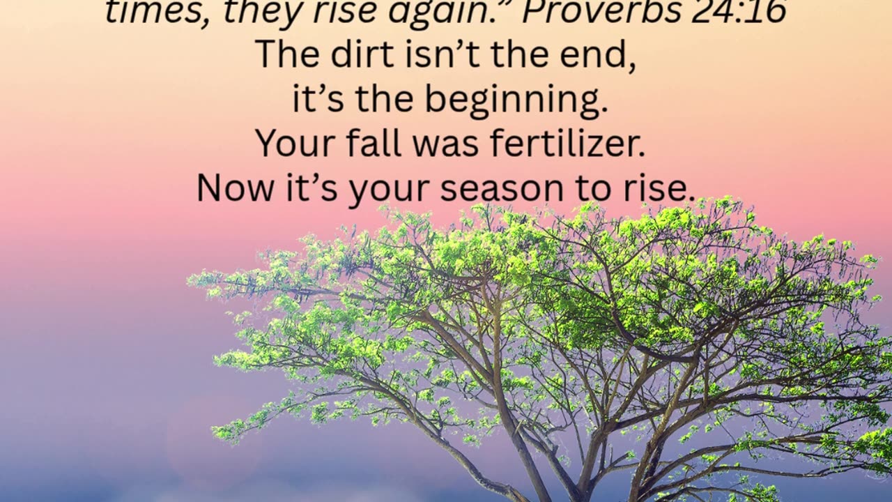 Your Fall Was Fertilizer