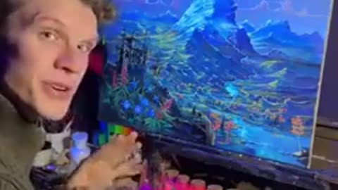 🧠✨ Artist Joachim Ingulstad's Day & Night Masterpiece with Glow-in-the-Dark Colors | FeedMyCuriosity