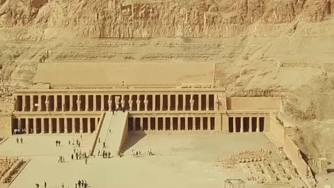 Temple of Hatshepsut Drone View | Stunning Aerial Shot of Luxor, Egypt | TravelwithSaave
