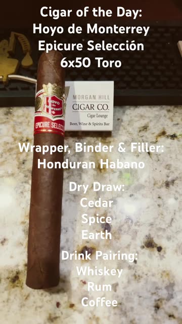 Epicure Selección (Hoyo de Monterrey) 6x50 Toro #Shorts Short #CigarOfTheDay #CigarReview