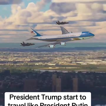 President Trump Start to Travel Like President Putin 🤭😎