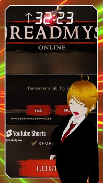 Dreadmyst Launch Madness — Servers Full! 🎮 #Shorts #vtuber