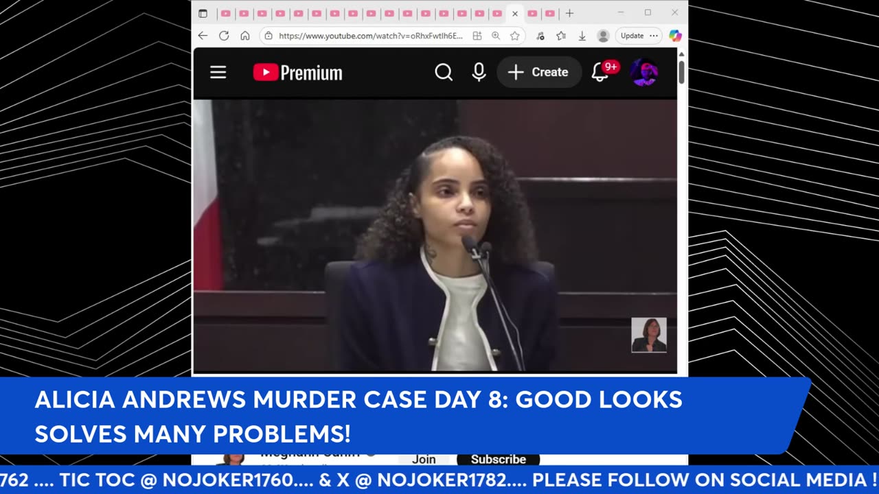 ALICIA ANDREWS MURDER CASE DAY: 8 GOOD LOOKS SOLVES MANY PROBLEMS !!