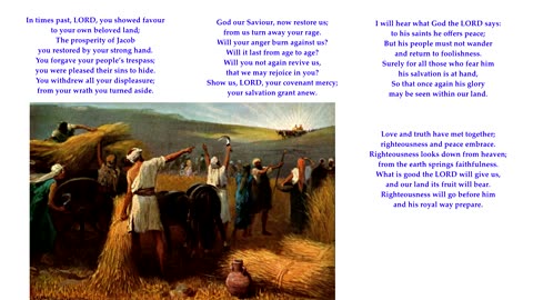 Psalm 85 in full. Tune: Dim Ond Iesu