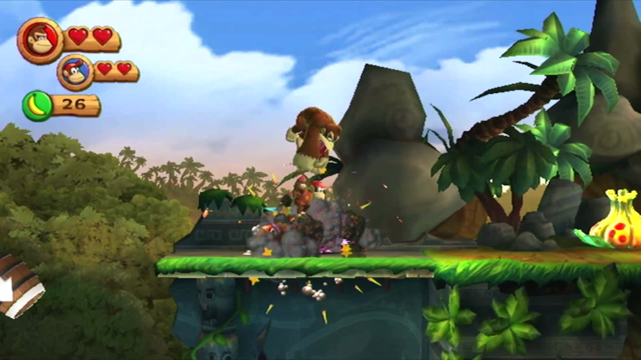 Donkey Kong Country Returns Two-Player Playthrough - World 1
