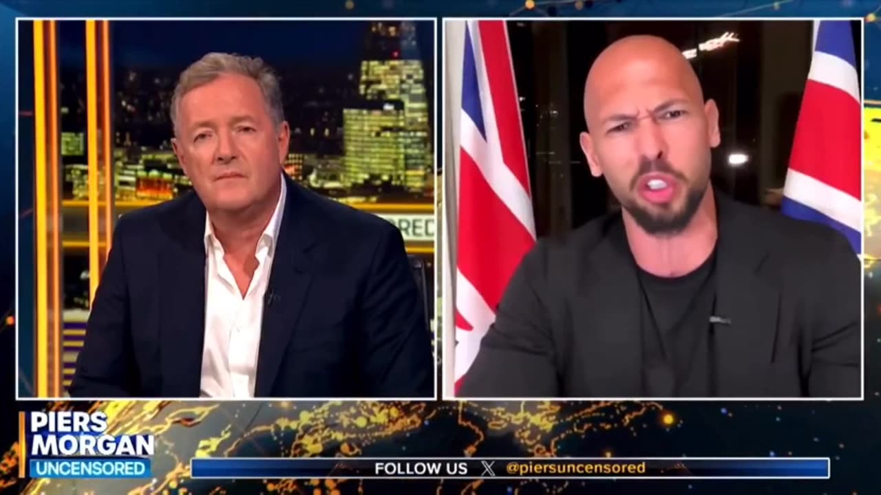 Andrew Tate spanks Piers Morgan over the anti-white murder of girl on bus