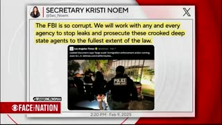 BRENNAN: “Were you wrong to blame the FBI??" NOEM: “No."