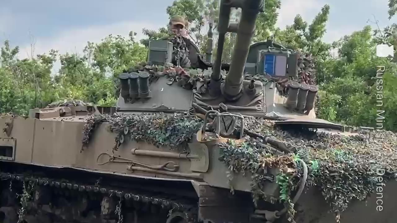 Armoured group of paratroopers working on BMD-4M