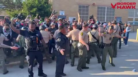 Antifa gets an early start scrapping with police at ICE Broadview facility.