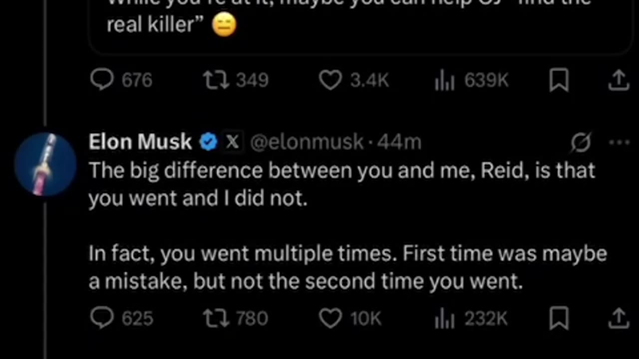 Elon Musk fires back at Reid Hoffman over Epstein ties