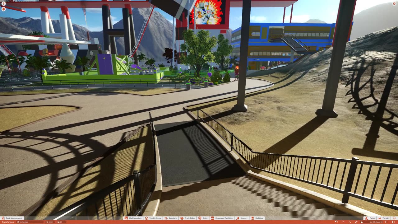 Unfinished 1980's Planet Coaster... Unfinished Mer-Man ride